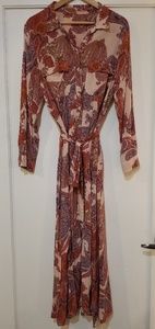 zara paisley dress